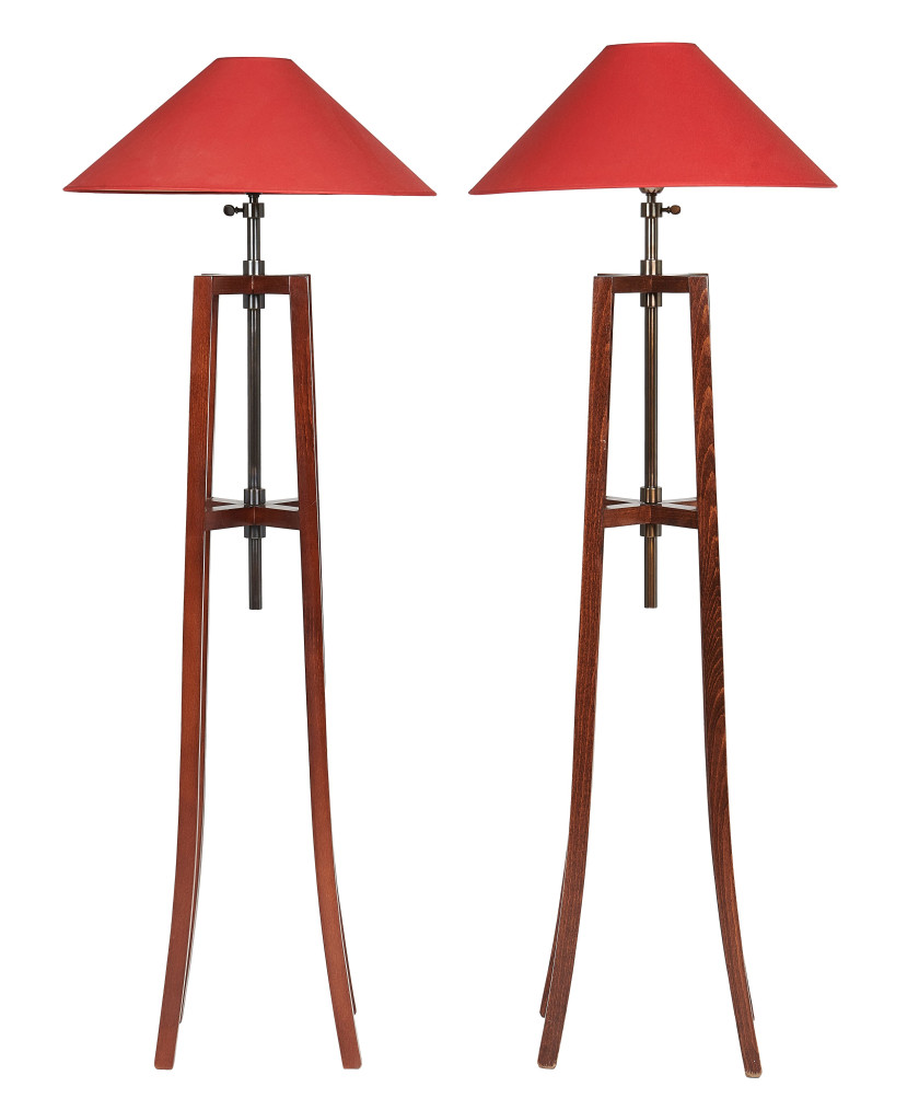 Christian LIAIGRE (1943-2020) Paire de lampadaires