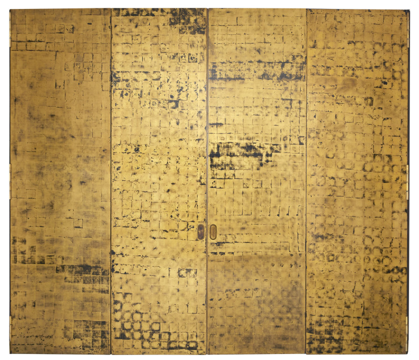 TRAVAIL FRANÇAIS  Paire de double portes - circa 1930