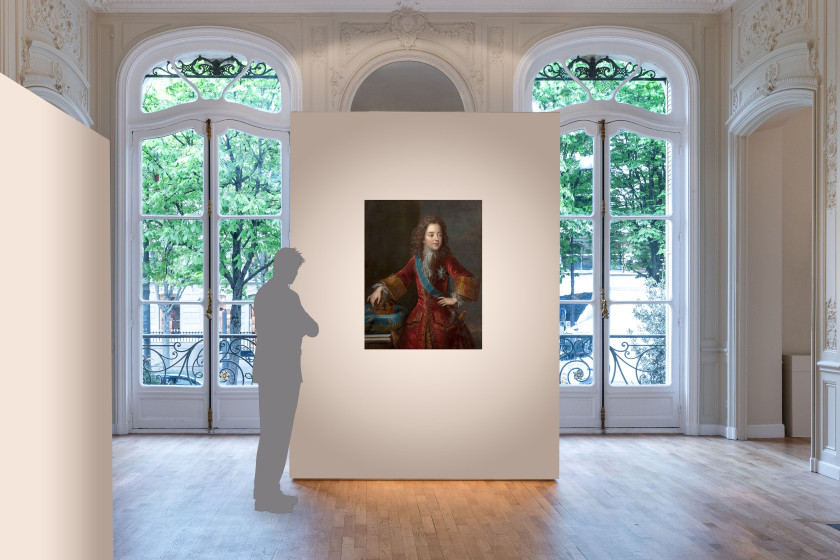 Ecole française vers 1720 D'après Pierre Gobert Portrait du roi Louis XV enfant Huile sur toile