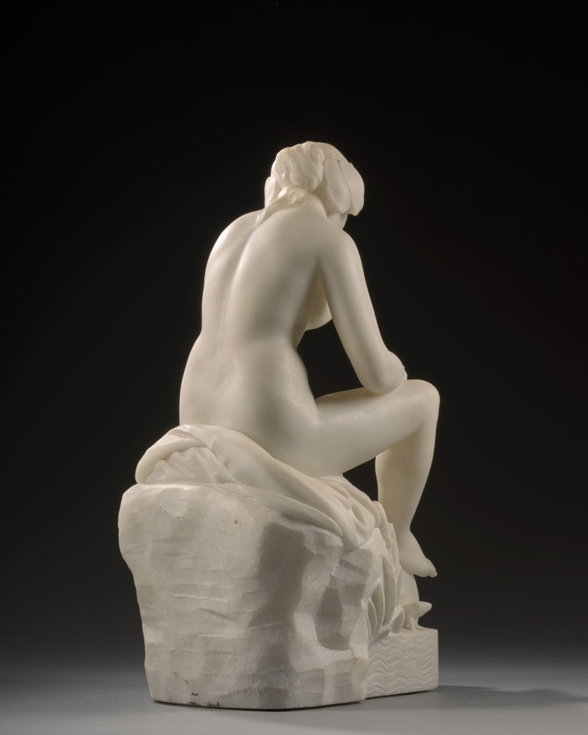 James PRADIER Genève, 1790 - Bougival, 1852 Némausa Marbre blanc