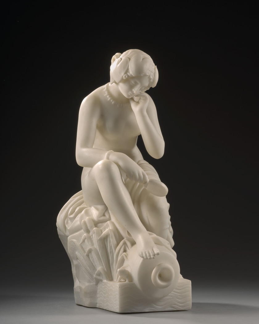 James PRADIER Genève, 1790 - Bougival, 1852 Némausa Marbre blanc