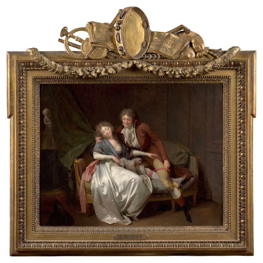 Louis-Léopold BOILLY La Bassée, 1761 - Paris, 1845 Défends-moi Toile
