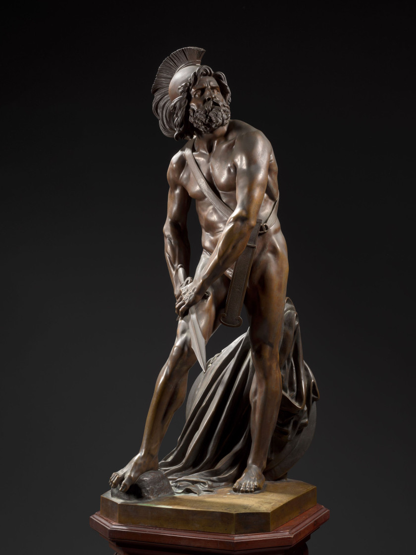 Pierre-Jean DAVID, dit DAVID d'ANGERS Angers, 1788 - Paris, 1856 Philopoemen Bronze à patine brun clair