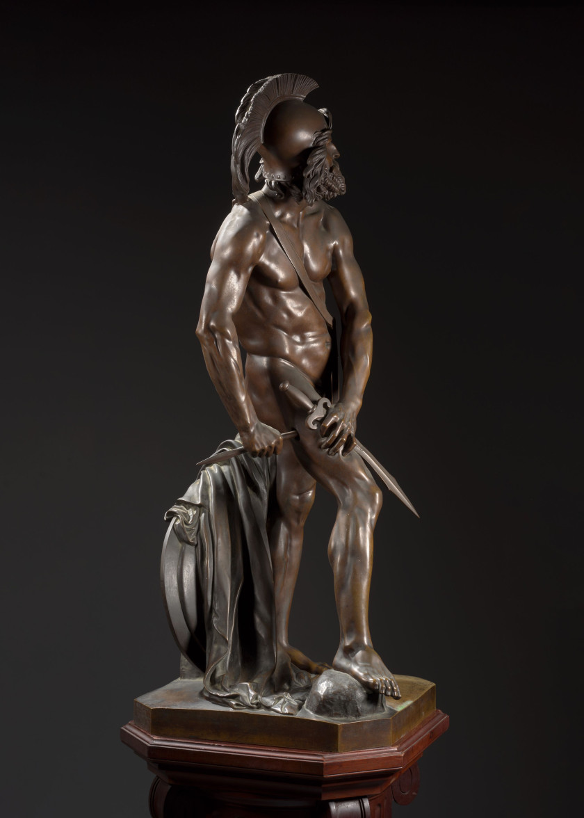 Pierre-Jean DAVID, dit DAVID d'ANGERS Angers, 1788 - Paris, 1856 Philopoemen Bronze à patine brun clair