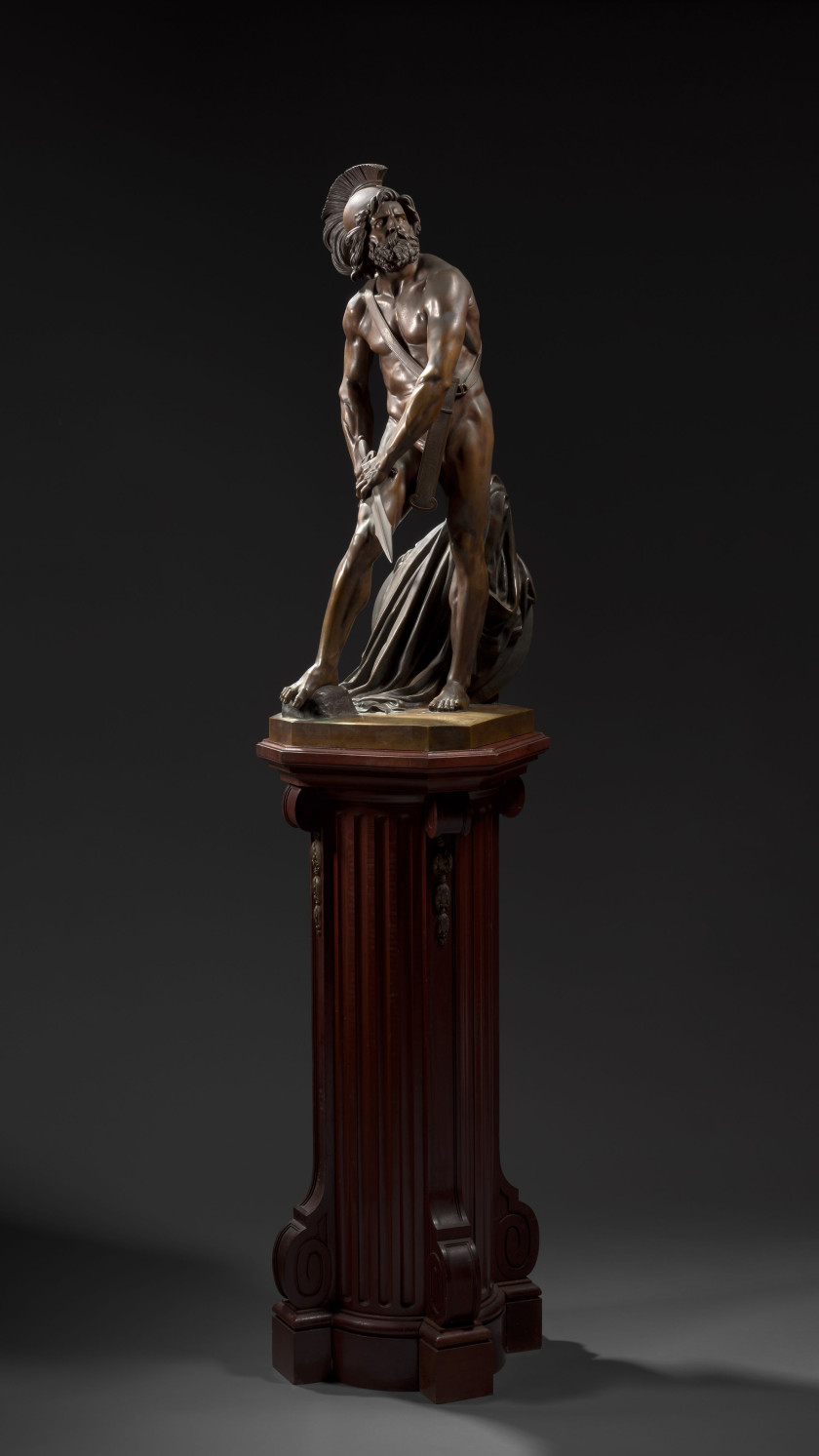 Pierre-Jean DAVID, dit DAVID d'ANGERS Angers, 1788 - Paris, 1856 Philopoemen Bronze à patine brun clair