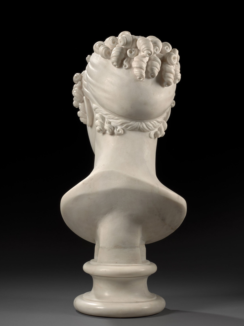 Antonio CANOVA Possagno, 1757 – Venise, 1822 Tête de Calliope ou Portrait présumé de Marie-Louise de Habsbourg, Impératrice des Fran...