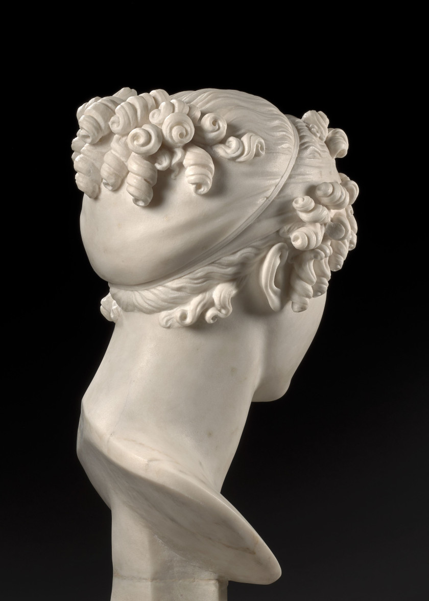 Antonio CANOVA Possagno, 1757 – Venise, 1822 Tête de Calliope ou Portrait présumé de Marie-Louise de Habsbourg, Impératrice des Fran...